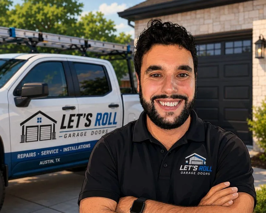 Let's Roll Garage Doors technician in Austin TX